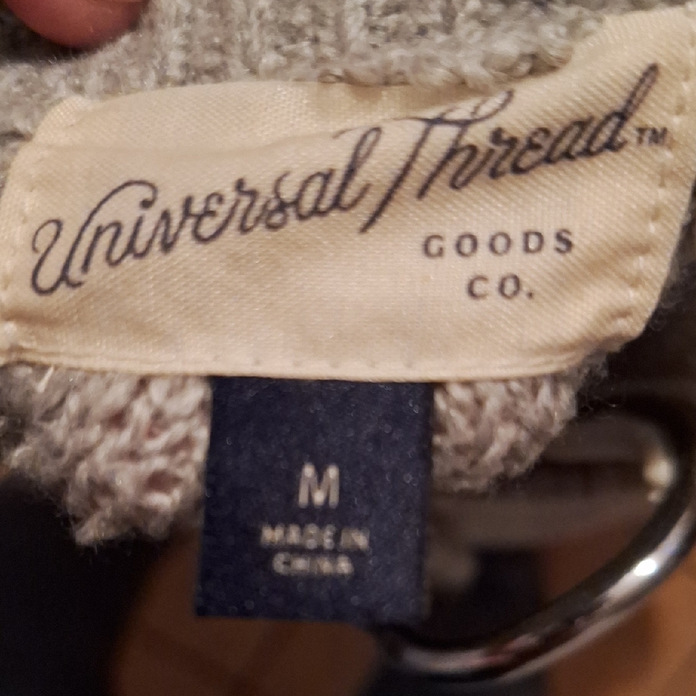 Universal Thread Button-Up Cowl Neck Sweater - Be… - image 2